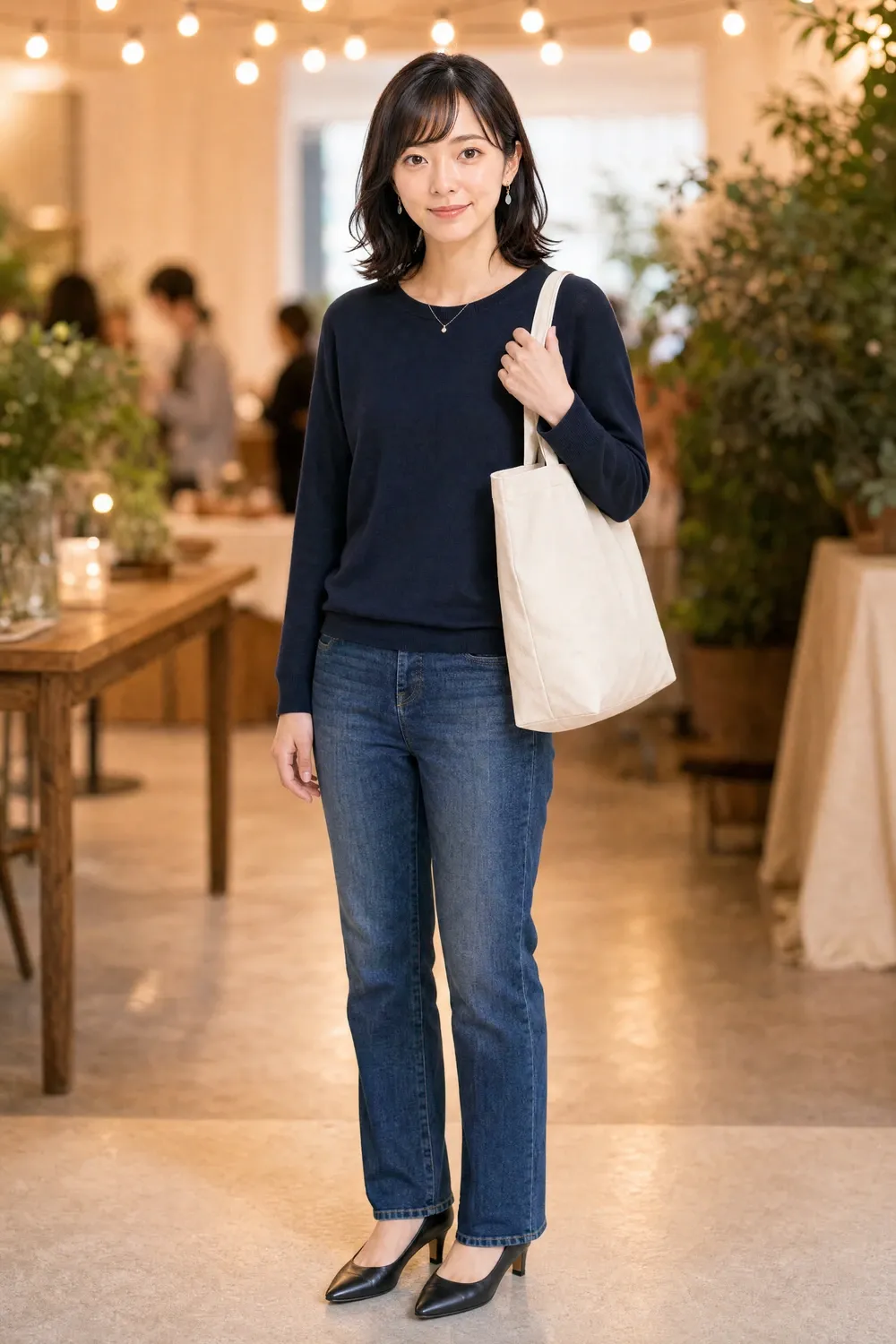 高峰明里がOSSコミュニティの集まりで参加者を迎えるイメージ